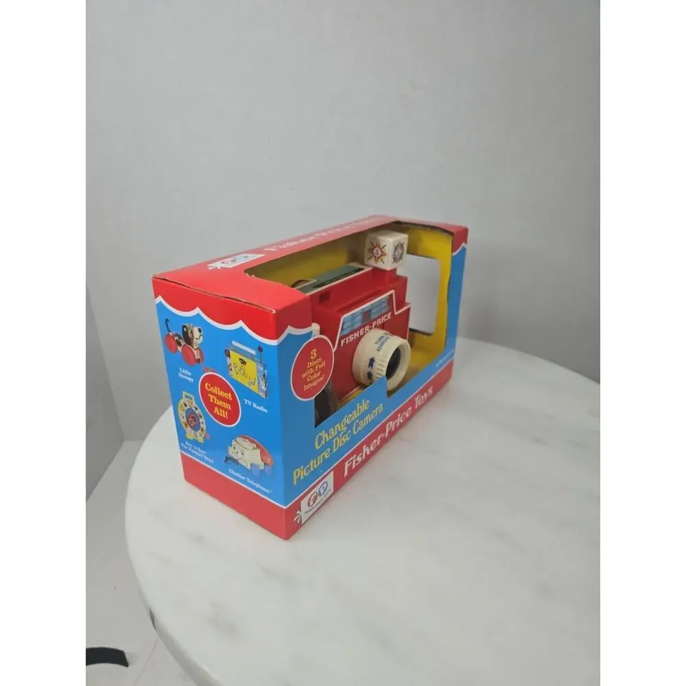 Fisher-Price Changeable Picture Disc Camera 3 Bonus Discs Full Color Image Retro